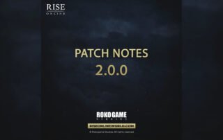 Rise Online: 2.0.0 Yama Notları