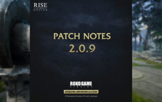 Rise Online: 2.0.9 Güncelleme Notları